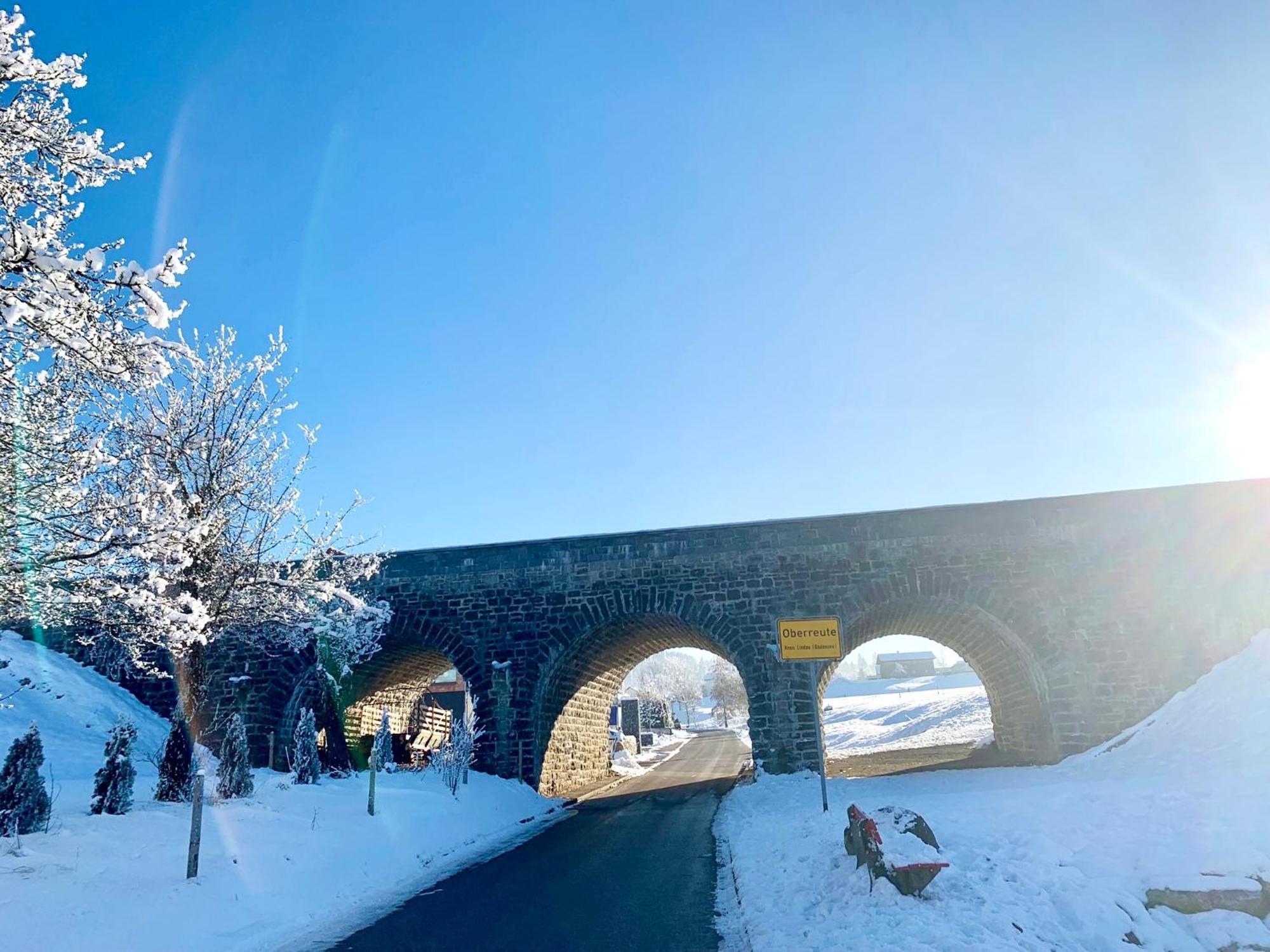 Lindners Hideaways - Bergnest Lodge - Bergblick Fewo 6 Pers Balkon Garten Hund Ski Unterkunft Luftkurort Oberreute Naehe Buchenegger Wasserfaelle Eistobel Bodensee Eksteriør bilde